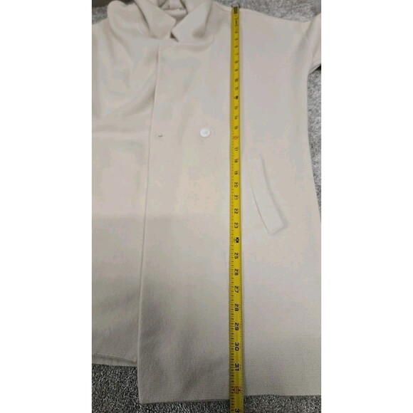 The Cashmere Project 100% Cashmere Cardigan Sweater Pockets Cream Women’s Size M - Picture 7 of 9